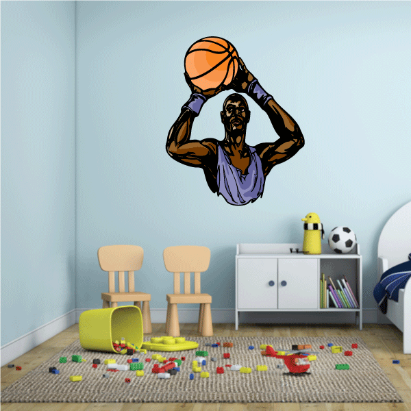 Image of Basketball Wall Decal - Vinyl Sticker - Car Sticker - Die Cut Sticker - CDScolor119
