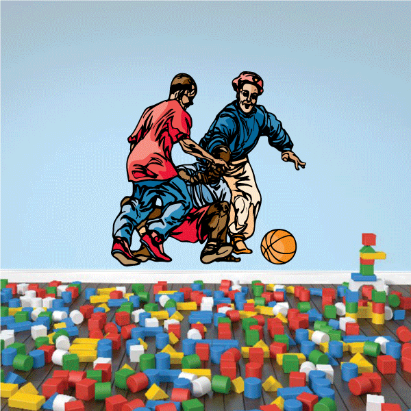 Image of Basketball Wall Decal - Vinyl Sticker - Car Sticker - Die Cut Sticker - CDScolor120