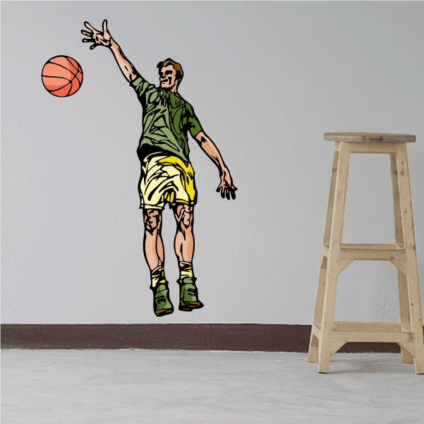 Image of Basketball Wall Decal - Vinyl Sticker - Car Sticker - Die Cut Sticker - CDScolor121