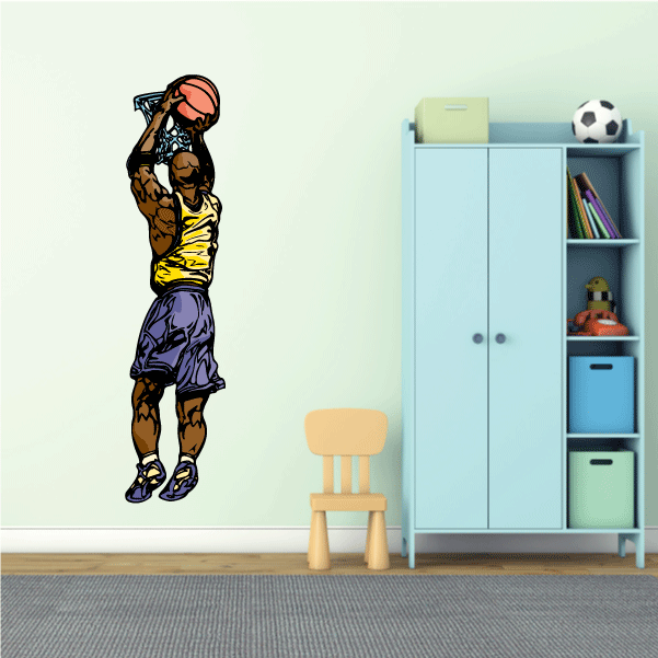 Image of Basketball Wall Decal - Vinyl Sticker - Car Sticker - Die Cut Sticker - CDScolor123