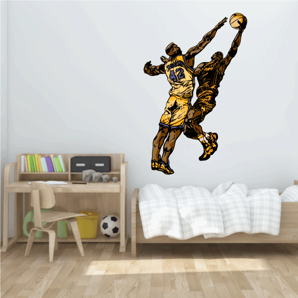 Image of Basketball Wall Decal - Vinyl Sticker - Car Sticker - Die Cut Sticker - CDScolor127