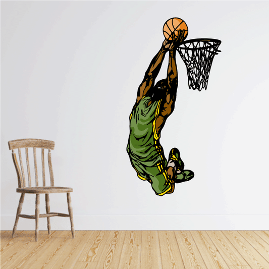 Image of Basketball Wall Decal - Vinyl Sticker - Car Sticker - Die Cut Sticker - CDScolor131
