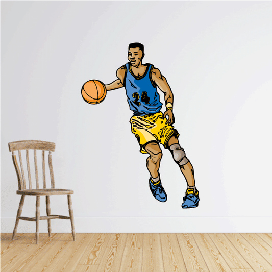 Image of Basketball Wall Decal - Vinyl Sticker - Car Sticker - Die Cut Sticker - CDScolor133