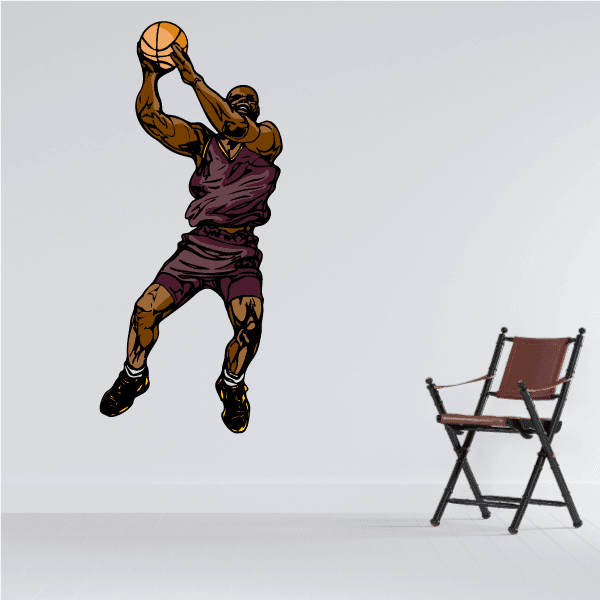 Image of Basketball Wall Decal - Vinyl Sticker - Car Sticker - Die Cut Sticker - CDScolor136