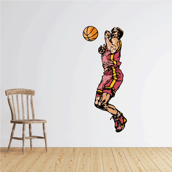 Image of Basketball Wall Decal - Vinyl Sticker - Car Sticker - Die Cut Sticker - CDScolor137
