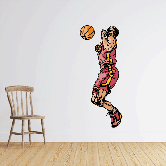 Image of Basketball Wall Decal - Vinyl Sticker - Car Sticker - Die Cut Sticker - CDScolor137
