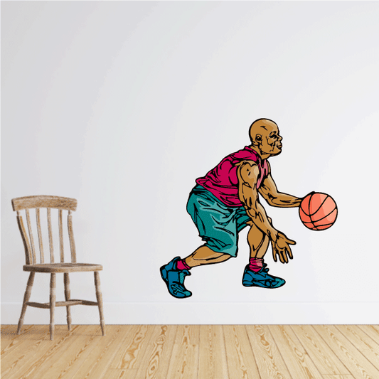 Image of Basketball Wall Decal - Vinyl Sticker - Car Sticker - Die Cut Sticker - CDScolor138