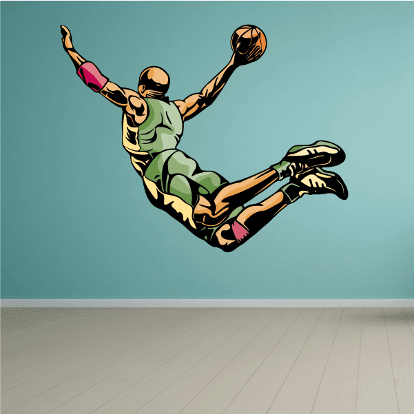 Image of Basketball Wall Decal - Vinyl Sticker - Car Sticker - Die Cut Sticker - CDScolor146