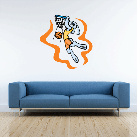 Image of Basketball Wall Decal - Vinyl Sticker - Car Sticker - Die Cut Sticker - CDScolor150