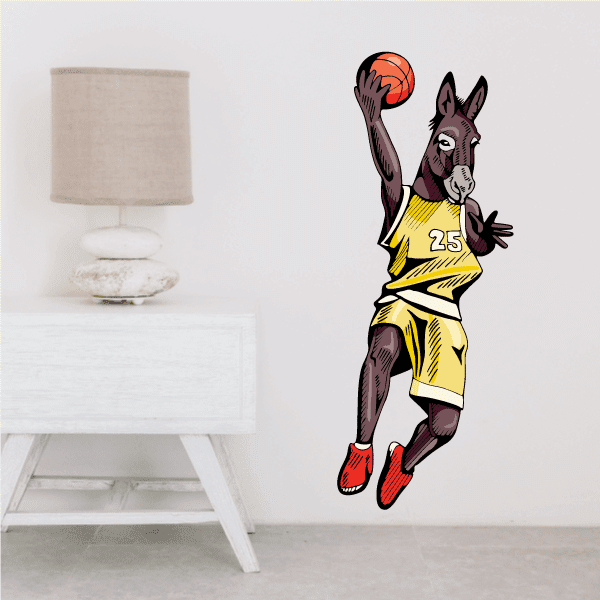 Image of Basketball Wall Decal - Vinyl Sticker - Car Sticker - Die Cut Sticker - CDScolor155