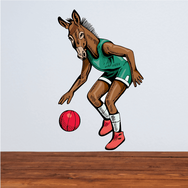 Basketball Wall Decal - Vinyl Sticker - Car Sticker - Die Cut Sticker ...