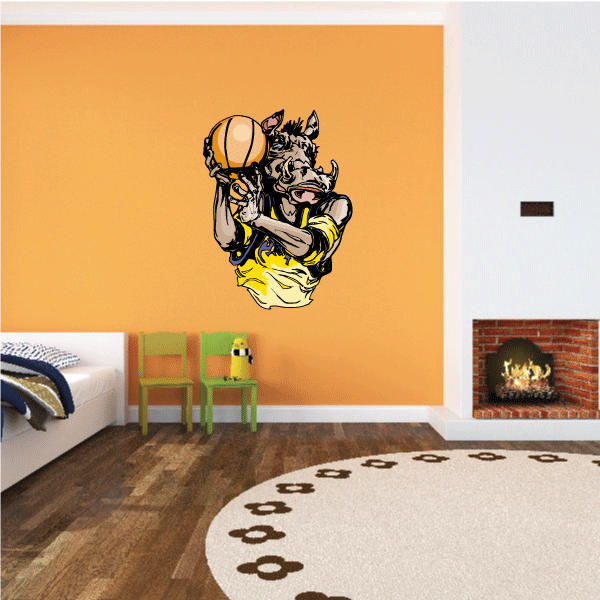 Image of Basketball Wall Decal - Vinyl Sticker - Car Sticker - Die Cut Sticker - CDScolor171