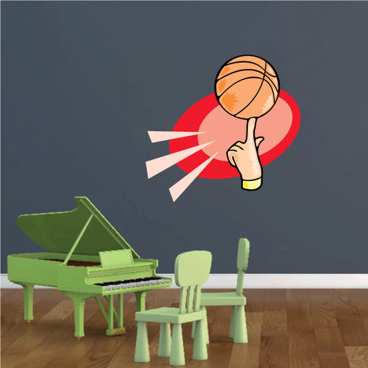 Image of Basketball Wall Decal - Vinyl Sticker - Car Sticker - Die Cut Sticker - CDScolor178