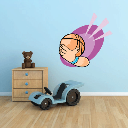 Image of Basketball Wall Decal - Vinyl Sticker - Car Sticker - Die Cut Sticker - CDScolor179