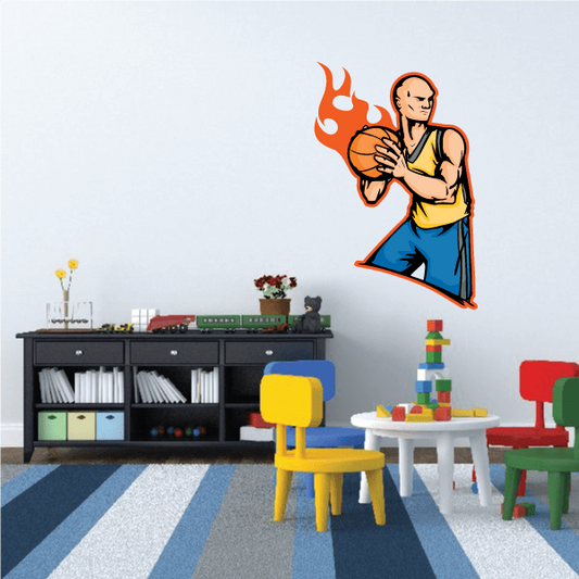 Image of Basketball Wall Decal - Vinyl Sticker - Car Sticker - Die Cut Sticker - CDScolor181