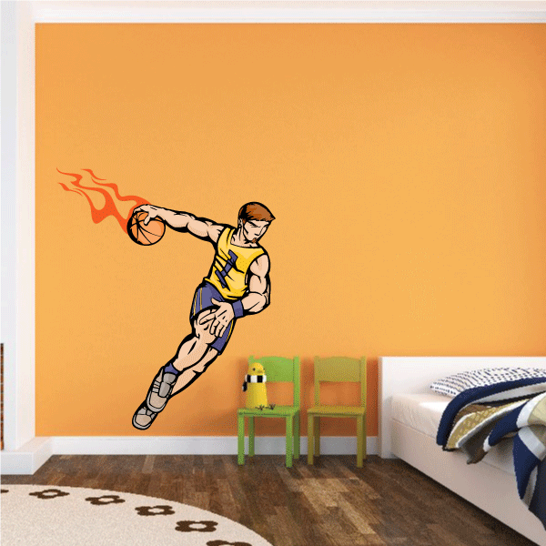 Image of Basketball Wall Decal - Vinyl Sticker - Car Sticker - Die Cut Sticker - CDScolor184