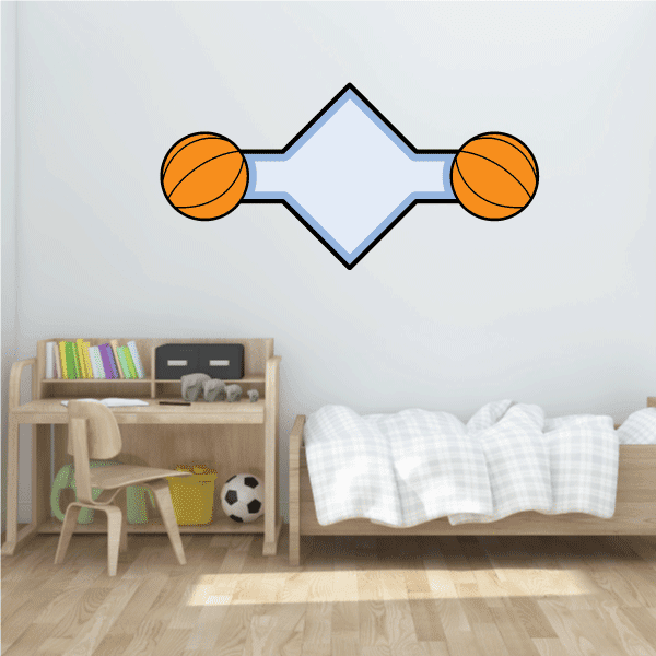 Image of Basketball Wall Decal - Vinyl Sticker - Car Sticker - Die Cut Sticker - CDScolor192