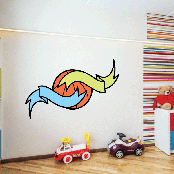 Image of Basketball Wall Decal - Vinyl Sticker - Car Sticker - Die Cut Sticker - CDScolor194