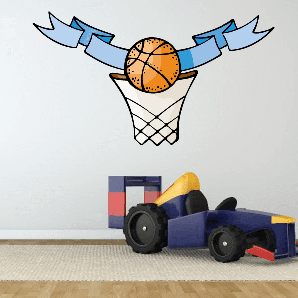 Image of Basketball Wall Decal - Vinyl Sticker - Car Sticker - Die Cut Sticker - CDScolor197