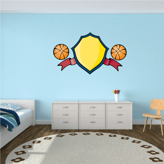 Image of Basketball Wall Decal - Vinyl Sticker - Car Sticker - Die Cut Sticker - CDScolor198