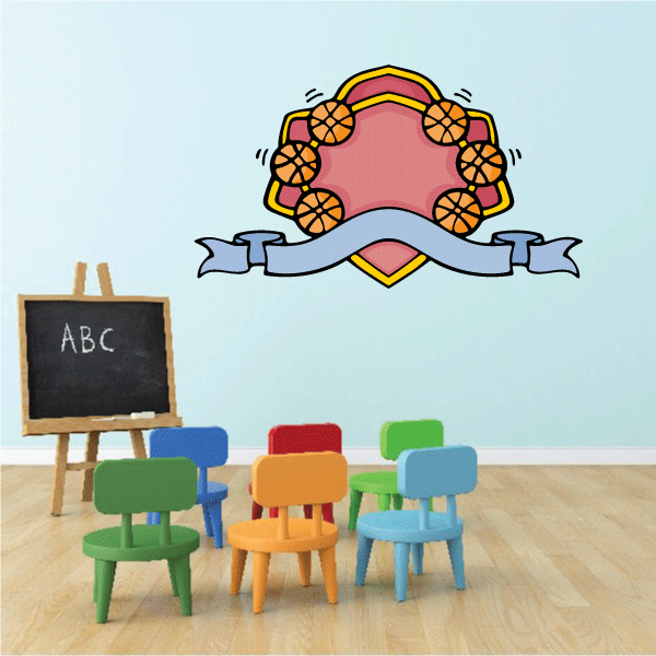 Image of Basketball Wall Decal - Vinyl Sticker - Car Sticker - Die Cut Sticker - CDScolor200
