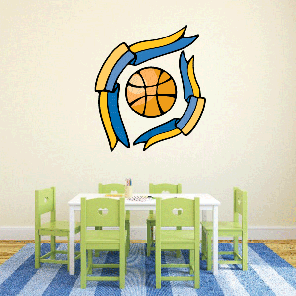 Image of Basketball Wall Decal - Vinyl Sticker - Car Sticker - Die Cut Sticker - CDScolor203
