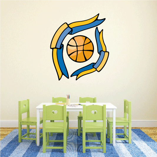 Image of Basketball Wall Decal - Vinyl Sticker - Car Sticker - Die Cut Sticker - CDScolor203