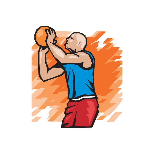 Image of Basketball Wall Decal - Vinyl Sticker - Car Sticker - Die Cut Sticker - DC 003