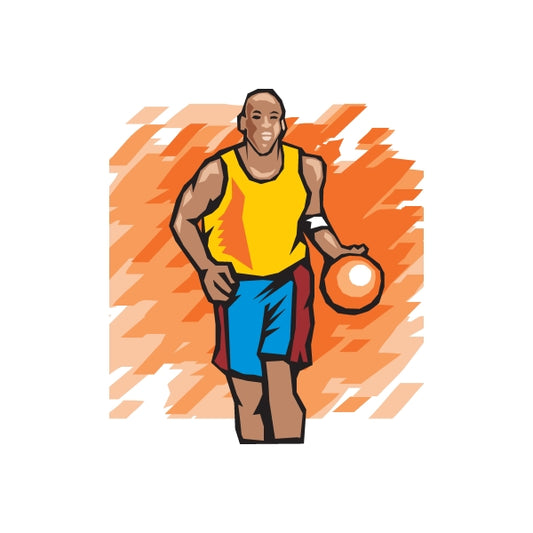 Image of Basketball Wall Decal - Vinyl Sticker - Car Sticker - Die Cut Sticker - DC 006