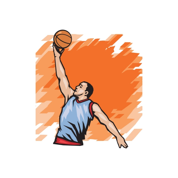 Image of Basketball Wall Decal - Vinyl Sticker - Car Sticker - Die Cut Sticker - DC 008