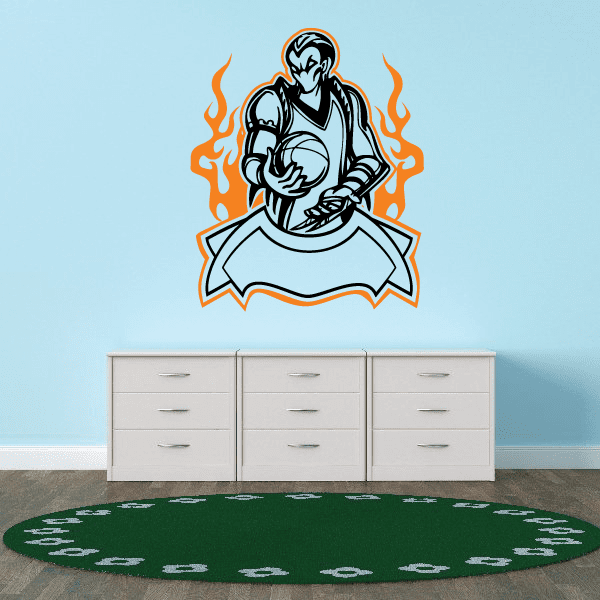 Image of Basketball Wall Decal - Vinyl Sticker - Car Sticker - Die Cut Sticker - SMcolor005