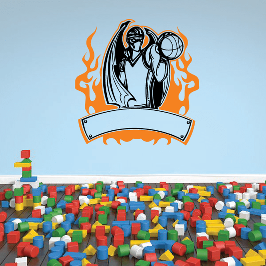 Image of Basketball Wall Decal - Vinyl Sticker - Car Sticker - Die Cut Sticker - SMcolor009