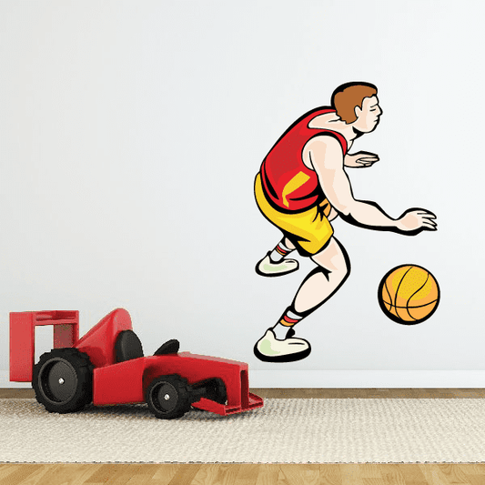 Image of Basketball Wall Decal - Vinyl Sticker - Car Sticker - Die Cut Sticker - SMcolor025