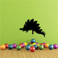 Black stegosaurus wall decal silhouette