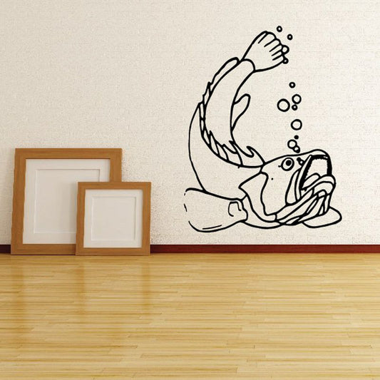 Image of Bass and Bubbles Decal