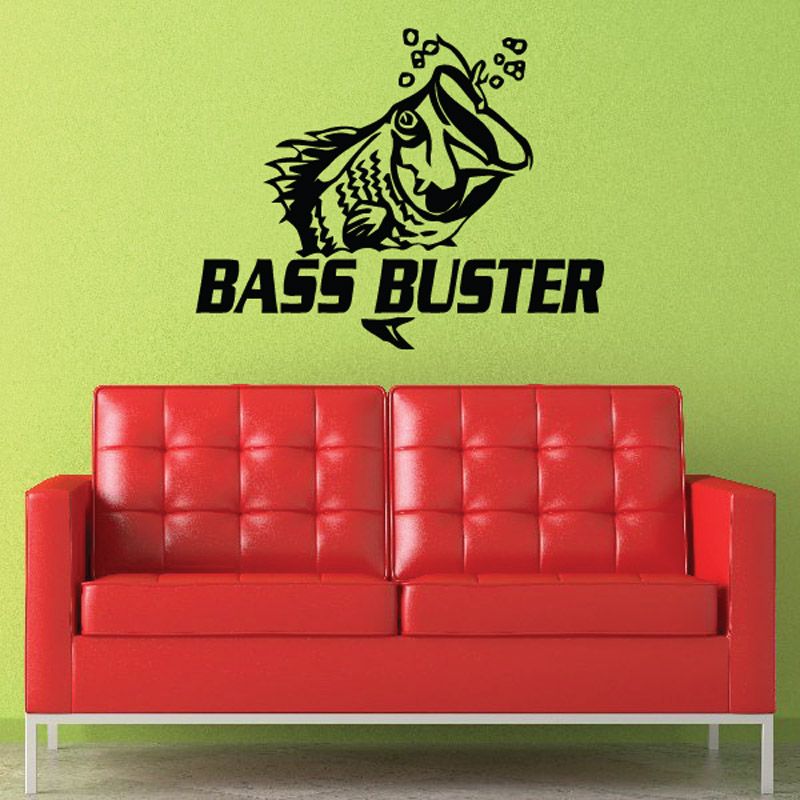 Image of Bass buster Wall Decal - Vinyl Decal - Car Decal - DC0094