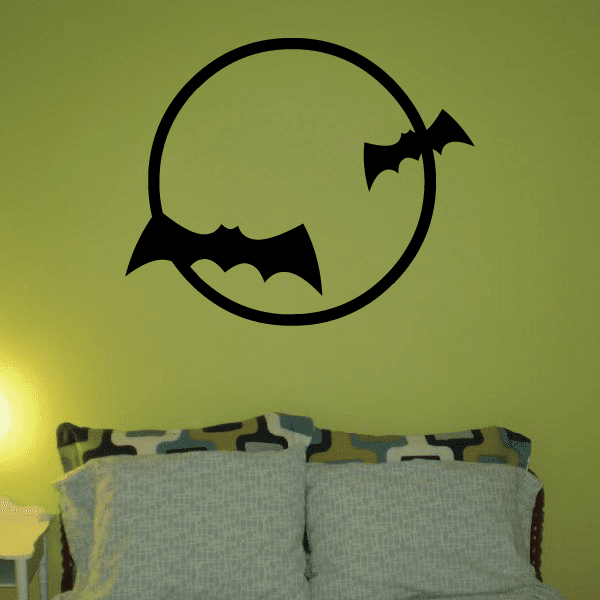 Image of Bat Moon Decal