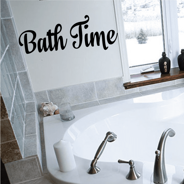 Image of Bath Time Quote Wall Decal