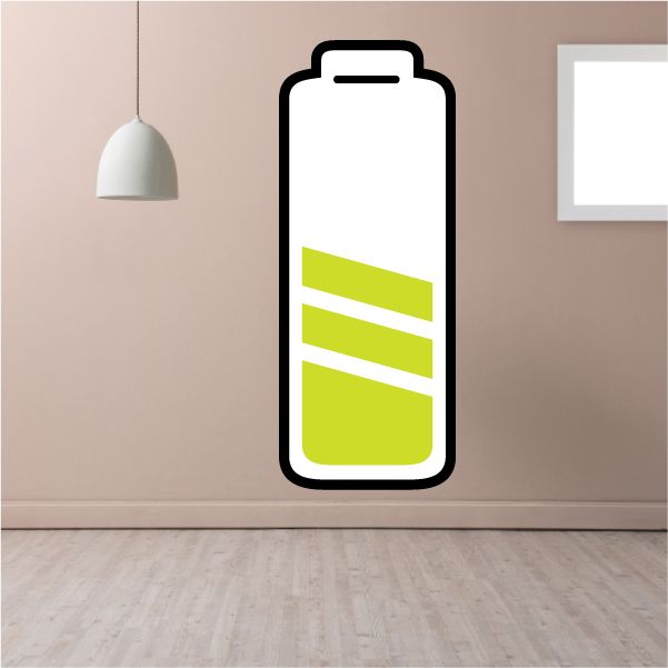 Image of Battery Half Life Sticker