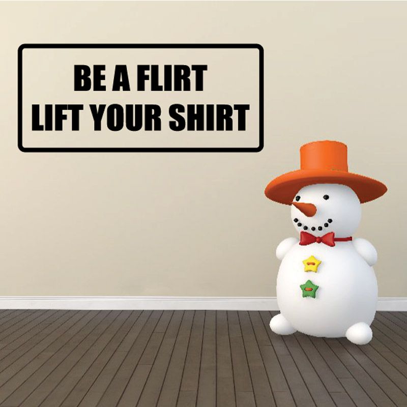 Image of Be a flirt lift your shirt Decal 02