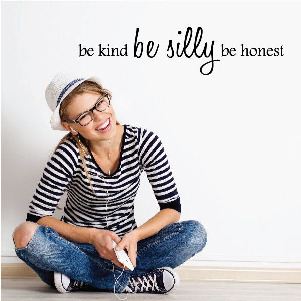 Image of Be Kind Be Silly Be Honest Decal