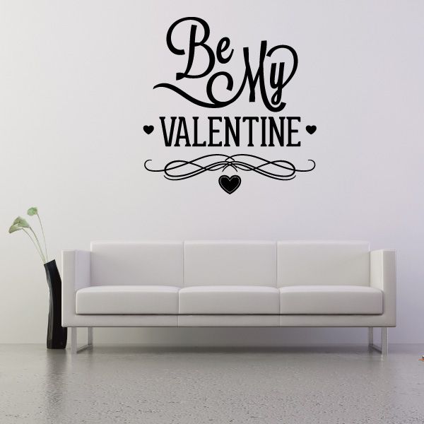 Image of Be My Valentines Day Elegant Decal