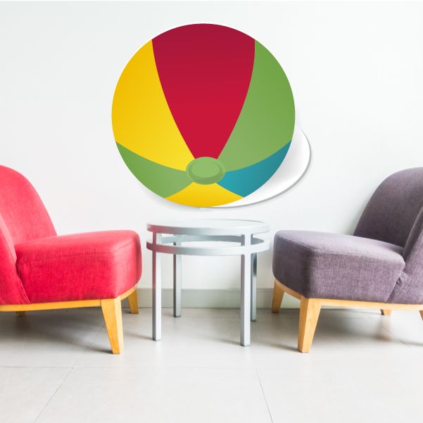 Image of Beach Ball Summer Element Wall Decal - Vinyl Decal - Car Decal - Idcolor018