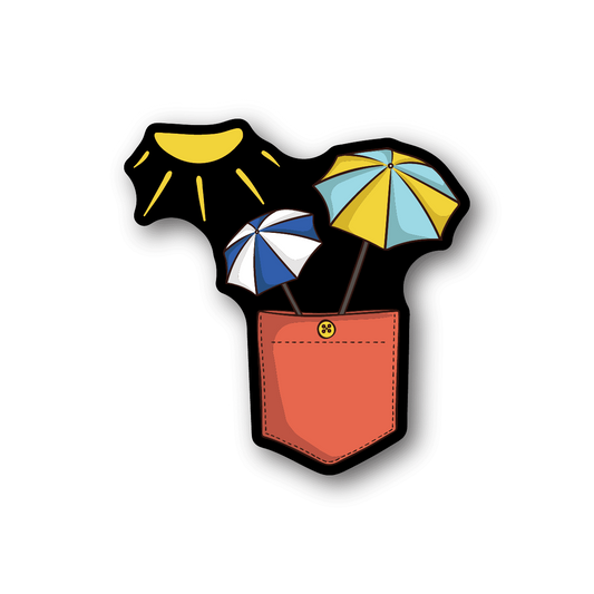 Image of Beach Umbrella Sticker