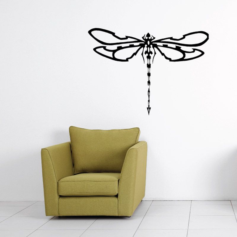 Image of Beaded Tail Wide Wing Dragonfly Decal