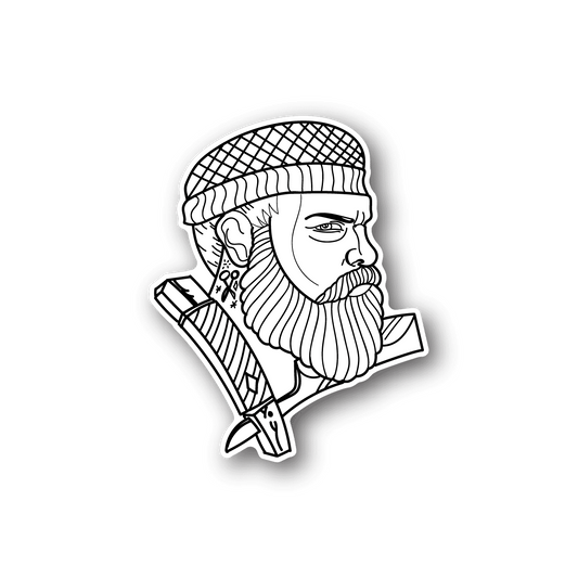 Image of Bearded Barber Sticker