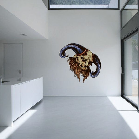 Image of Bearded Minotaur Head Sticker