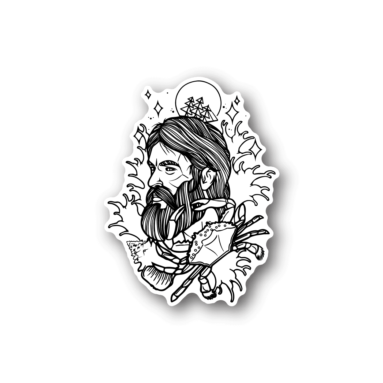 Image of Bearded Sailor Sticker