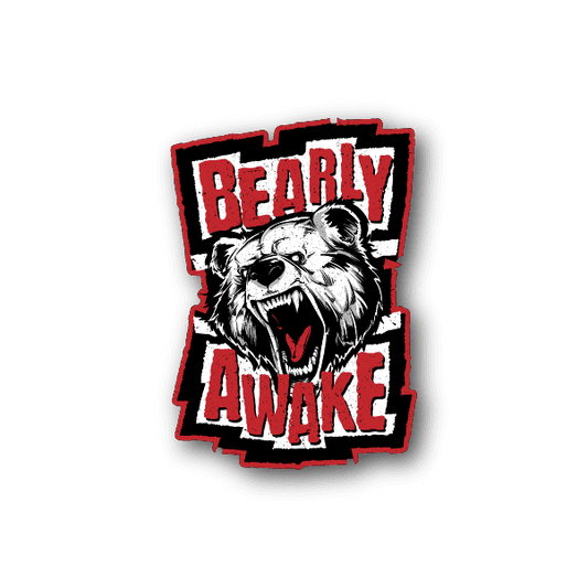 Image of Bearly Awake Bear Sticker