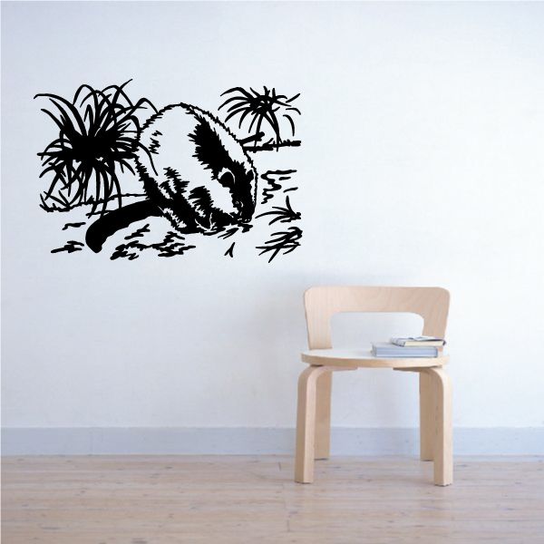 Image of Beaver In Pond Decal